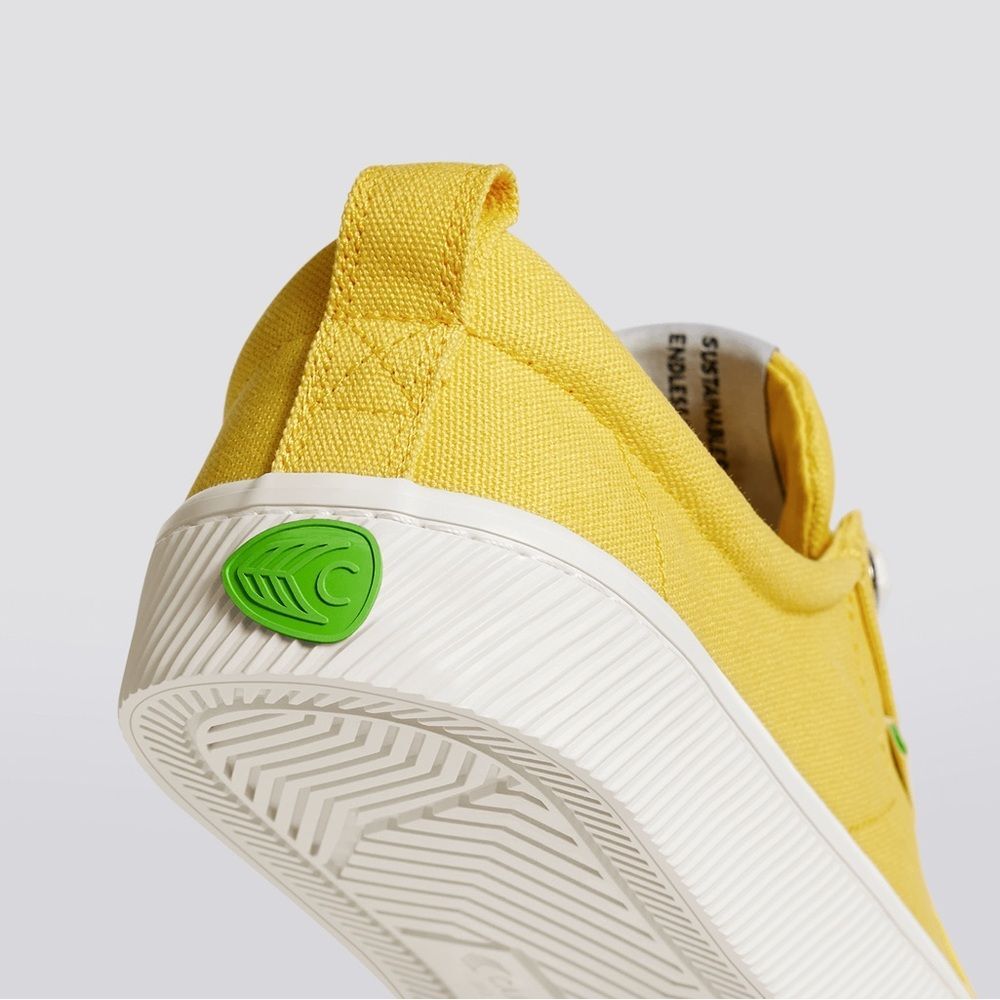 Cariuma OCA Low Canvas Yellow Sneakers women 8.5 or Men size 7 Skateboarding - Picture 3 of 11
